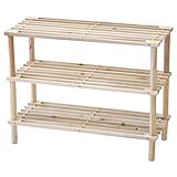 不二貿易 マルチフリー&amp;シューズラック 3段 幅63cm ナチュラル 79104