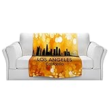 ブランケットウルトラソフトFuzzy 4サイズ！DIANOCHEデザインからby Angelina Vick City lllラスベガスネバダ州ホームDecor Unique Designer芸術的ス