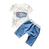 Cutelove 子供服 Tシャツ 半袖 Tシャツ＆パンツ 上下セット ショーツ 男の子 ベビー ショートパンツ ショートスリーブ 可愛い 恐竜プリント 夏