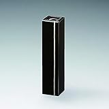 【会津塗】【会津漆器】 18-29-7 黒　細長　一輪挿し　ライン サイズ 20x4.5x4.5cm