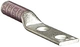 Burndy YA252TC38 Two Hole Hylug Code Conductor Long Barrel Copper Compression Terminal 1/0 AWG Condu
