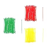 Fenteer 約300ピース 1.9x100mm　ナイロンラップケーブル　ループタイ　ワイヤー　自己ロック　耐久性