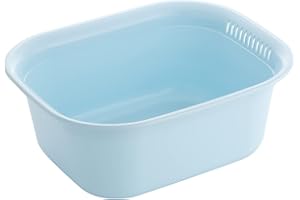リス 洗い桶 角型 ブルー W29×D36×H14cm H&H ウォッシュタブ スクエア 日本製