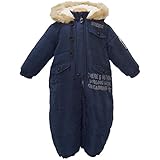 2017年 UN-DECO Ｎ３Ｂ 中綿ジャンプスーツ スノーコンビ 防寒衣料 撥水加工 ネイビー◇80cm