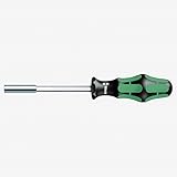 Wera 05051205001 Kraftform 812/1 Hexagon Bitholding Screwdriver, Strong Permanent Magnet, 1/4" Head,