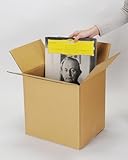 段ボール 収納ボックス / LP（12インチ）レコード 80枚用 （縦置き） 10箱セット