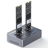Coolpie M.2 NVME/SATA デュプリケーター、Coolpie CR121 デュアルベイオフラインクローン M.2 NVME/SATAドッキングステーション USB3.2 Gen2*2 20Gbps M.2クローナー SSDサイズ2230/2242/2260/2280/22110用