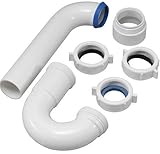 Keeney 400PVCK 1-1/2-Inch by 1-1/2-Inch PVC P-Trap with Marvel Connector for 1-1/2-Inch Schedule 40 