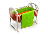 Baby Doll Bedding Solid Reversible Cradle Bedding Set, Orange/Apple by BabyDoll Bedding