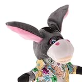 JiliオンラインKids Soft Plush Stuffed AnimalモデルおもちゃShaking耳Donkey with Funny式and Gesture Musical Soundおもち