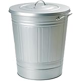 IKEA(イケア) KNODD 亜鉛メッキ 40 l 00218928 ふた付き容器、亜鉛メッキ