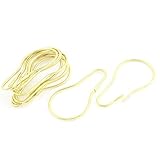 uxcell シャワーカーテン リング 金属 浴室 フック 真鍮トーン 10個