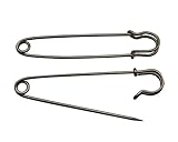 Amanaote Silvery Safety Pins 89mm X 20 mm Size Jewelry For Kilts Blankets Skirts Crafts by Amanaote