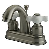 Kingston Brass KB5618PX Two Handle 4 in. Centerset Lavatory Faucet with Retail Pop-up