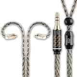 【川木】 HD650 リケーブル 4.4mm 5極 バランス 16芯 銀メッキ ヘッドホンケーブル ゼンハイザー HD600/HD660S/HD580 対応 【M230】 (4.4mm to HD650 (J))