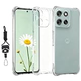 Nutmeg 対応 motorola moto g66j/g66y 5G 用 ケース クリア 四隅强化保護 モトローラ g66j 5G / moto g66y 5G カバー ストラップホール付 スマホケース 耐衝撃 透明TPU 軽薄 スマホカバー 高い透明度 携帯に便利 指紋防止 黄変防止 落下防止 耐衝撃 傷つけ防止 保護ケース