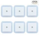 LINKIM 0.5W Plug in LED Night Light Lamp with Dusk to Dawn Sensor Great for Bedroom Bathroom Hallway