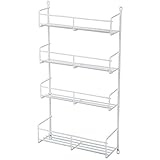 Knape & Vogt SR18-1-W Door Mount Spice Rack Cabinet Organizer, 20-Inch by 13.81-Inch by 3.88-Inch [並