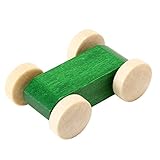 BECK (ベック社) クネクネバーン用 木の車 20004 木のおもちゃ 積み木 グリーンピタゴラスイッチみたいなおもちゃ [並行輸入品]