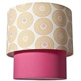 CoCaLoアイリスコレクション2 Tierペンダントランプオレンジピンク& Offwhite