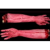 Eleoption いたずら どっきり ゾンビ　 本物そっくり 切断された 腕 手 足 ドッキリ イベント 学園祭 ハロウィン ジョーク グッズ 超リアル 切断 血の手/コスプレ パーティー お化け屋敷　ドキドキ　腕