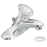 Moen 4625 Chateauシングルハンドル洗面所蛇口with Drainアセンブリ、クロム