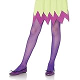 レッグアベニュー 網タイツ ネオンパープル L
