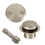 Bennington Toe Touch浴槽浴槽排水廃棄物オーバーフロー変換を削除ツール、サテンニッケル