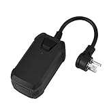 VBESTLIFE WiFiスマート屋外リモートコントロール防水ソケット、音声コマンド リモコン機能、耐摩耗性 超耐久性 安全性 Amazon Alexa＆Google Assist対応