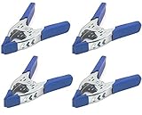 TL14-X8 lot of 4 - 6 Blue Clamp Large Heavy Duty Spring Metal - 3 Jaw Opening by Tools & More [並行輸入品