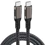 Type C to Type C USB 3.2 ケーブル 【20Gbps転送 240W急速充電 PD3.0/QC4.0対応】 USB C 3.2 Gen2x2標準、USB 3.2/3.1互換 E-Marker搭載 超高耐久 アルミニウム合金 (20cm)