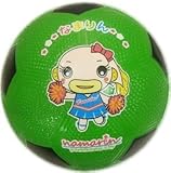 【マイカラーボール】 (6インチ／直径15㎝) ご当地キャラクターサッカーボール なまりん　1個セット (緑)
