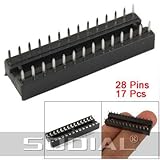 ソケット，SODIAL(R)17ｘ28ピン　DIP ICソケットアダプター　はんだタイプソケット