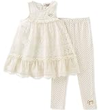 Juicy Couture Little Girls' Toddler 2 Piece Pant Set-Lace Cream 3T [並行輸入品]