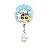 ティーズファクトリー クレヨンしんちゃん チャーム付き缶バッジ シロ 缶バッジ/Φ5.6×D0.5cm KS-5542613SI