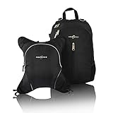 Obersee Rio Diaper Bag Backpack with Detachable Cooler, Black/Black by Obersee