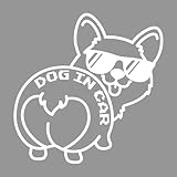 ぺた本舗 【全5色】カッティングステッカー「DOG IN CAR (B)」