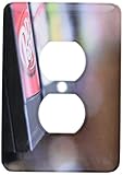 3dRose lsp_64998_6 A Dr Pepper Machine with Other Choices Blurred Out 2 Plug Outlet Cover [並行輸入品]
