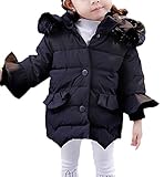 Snone子供服 中綿 ジャケット キッズ 綿服 秋冬 女の子 コート アウター ガールズ ベビー 防寒 ブルゾン フード付き 毛襟 可愛い