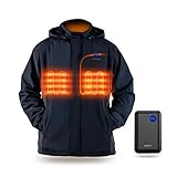 IUREK【2020最新版】電熱ジャケット(S) 三つ温度調節モード 三つ大きい加熱シート 1万mAh大容量モバイルバッテリー 超軽量 安全