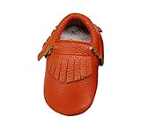 (コ-ランド) Co-land ベビーシューズ 赤ちゃん靴 ファーストシューズ 新生児靴 男の子 女の子 フリンジ飾り フォーマル 男女児 子供練習用 歩行靴 出産祝い オレンジ 15cm