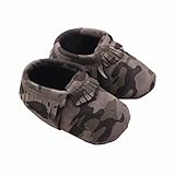 Zerowin Baby Toddler Warm Shoes Pu Leather Tassels Camouflage Prewalker Winter Boots Soft Crib Shoes