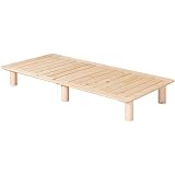 家具の基 桧すのこベッド ビビ セミダブル 横幅120×長さ200×高さ28(cm) 国産ひのき材使用