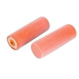 uxcell ペイントローラー ローラーバケ スポンジ オレンジ ホワイト イエロー スポンジローラー