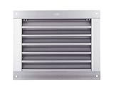 角型ガラリ（水切なし） 標準（網なし）シルバー SAG-150x200 新協和