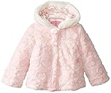 Wippette Little Girls' Toddler Faux Fur Jacket with Pattern Pink 3T [並行輸入品]