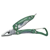 Swiss+Tech ST36029 8-in-1 Pliers Multitool for Keychain Camping Outdoors Hardware, Green [並行輸入品]