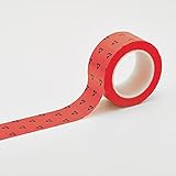 クリーンルーム用ラインテープ(帯電防止タイプ) HCPAS-50R カラー：赤 50mm幅〔代引不可〕