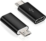 【2個セット】TYPE C to Micro USB 変換アダプター HEXTEK 変換アダプタ Type C メス to Micro USB オス データ転送 充電対応 Z5 Galaxy S7 Nexus 5/6など