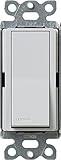 Lutron SC-4PS-PD Diva Satin Colors 15-Amp 4-Way Switch, Palladium [並行輸入品]